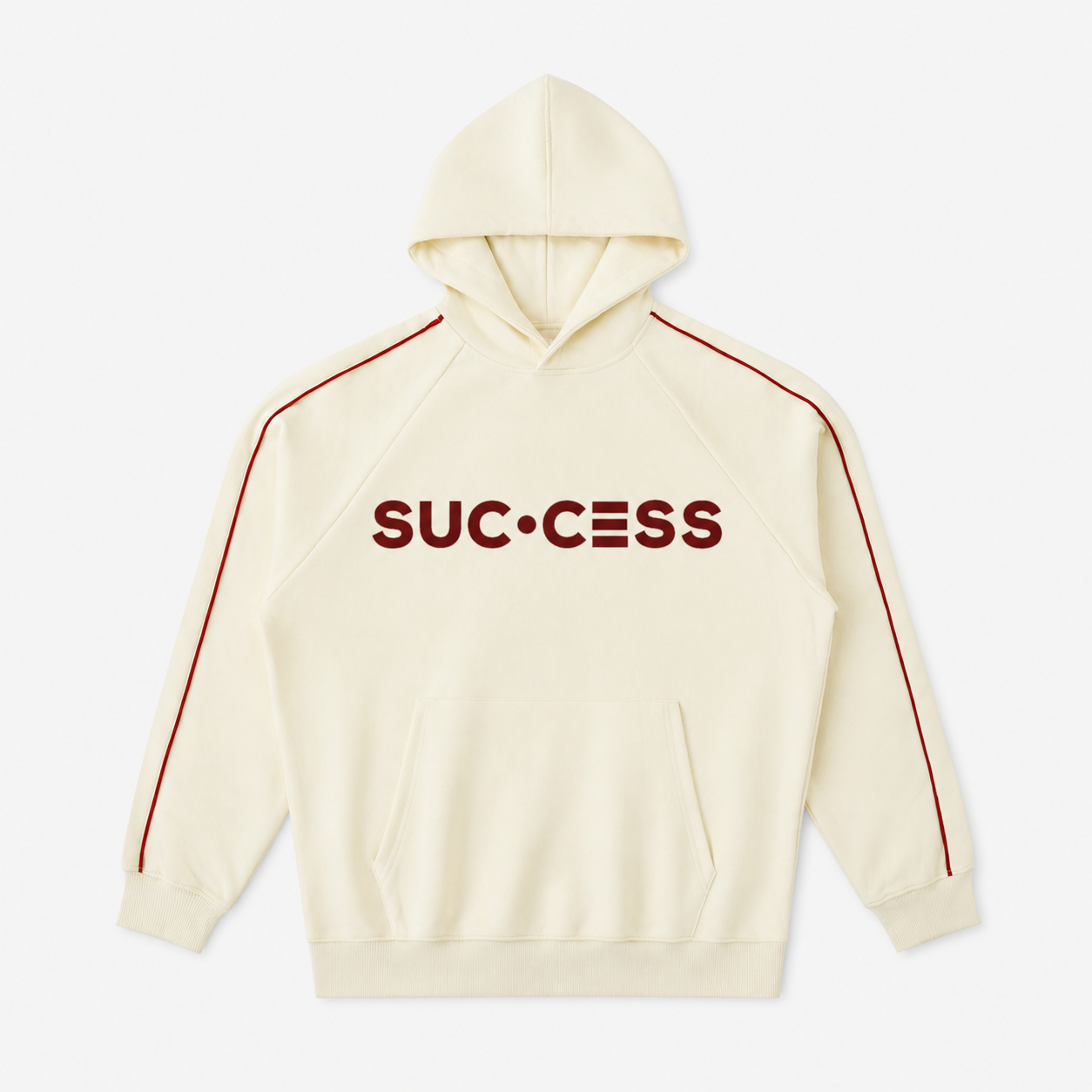 Suc•cess Piping Hoodie - Apricot