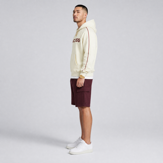 Suc•cess Piping Hoodie - Apricot