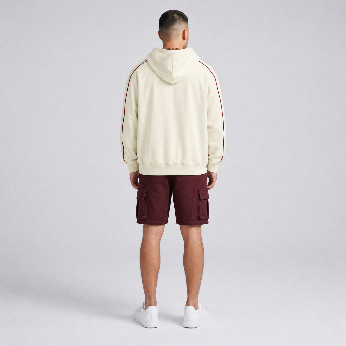 Suc•cess Piping Hoodie - Apricot