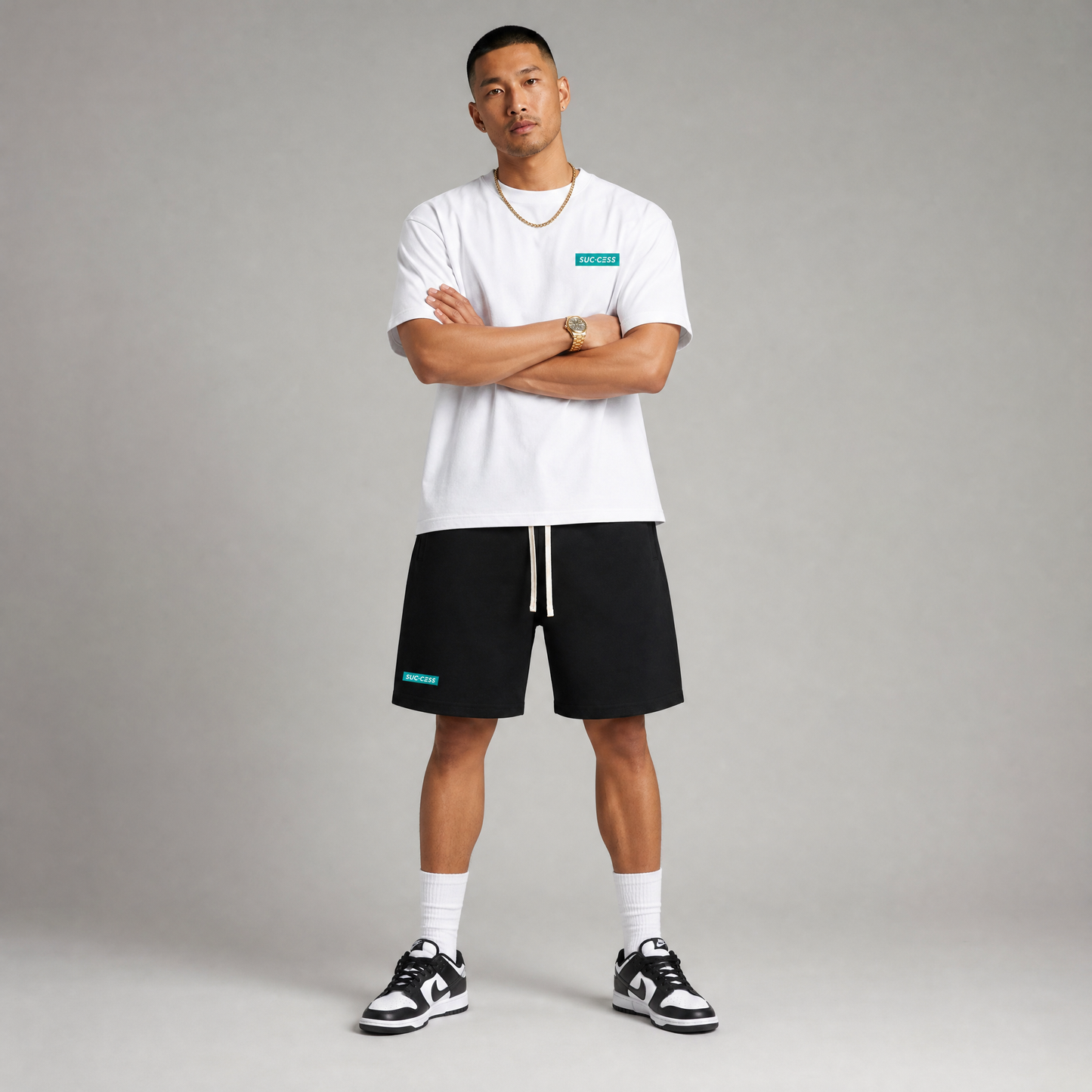 Essential Cotton Shorts - Turbo Teal
